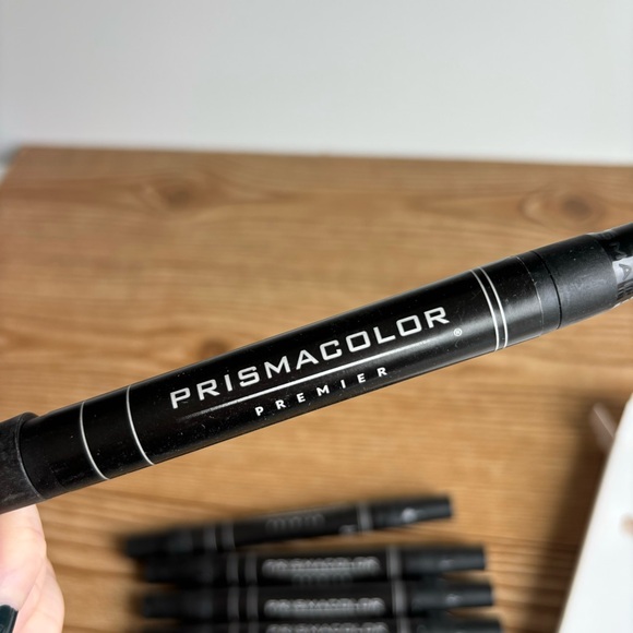 Prismacolor Double Ended Black Markers PM-98 Box Of Six - Picture 6 of 7